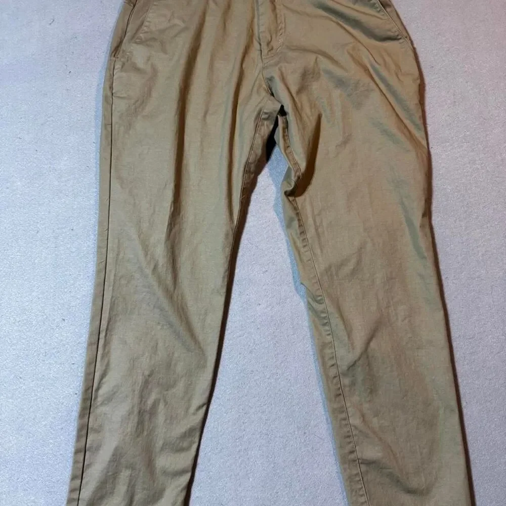 Fabletics Men's Tan and Cream Trousers